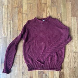 womens maroon sweater